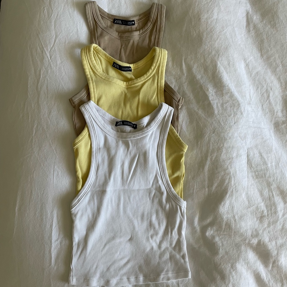 ZARA RACER TANKS X3